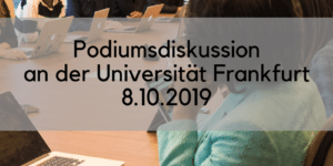 Podiumsdiskussion in Frankfurt